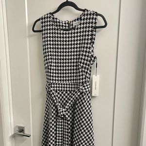 BRAND NEW Calvin Klein Size 8 Houndstooth Dress